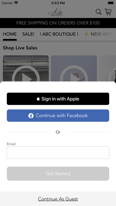 A-LIST Boutique Screenshot