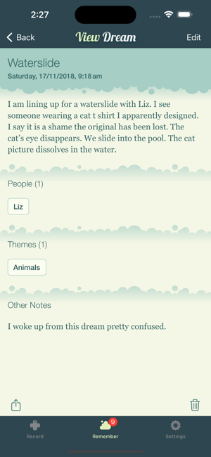 DreamKeeper - My Dream Journal Screenshot