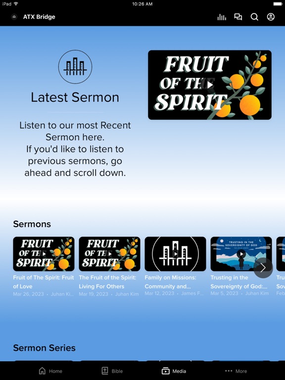 Austin Bridge Church iPad screenshot 2 - Education app