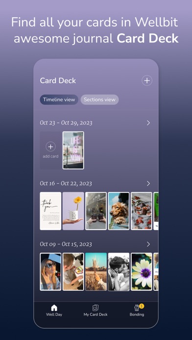 Wellbit - Moments that matter Screenshot
