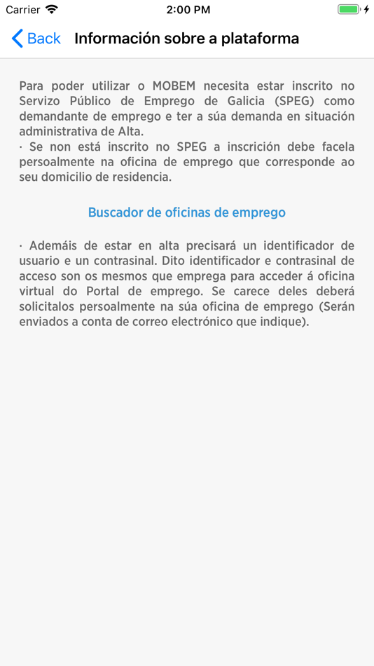 #2. MOBEM (iOS) Podle: Xunta de Galicia