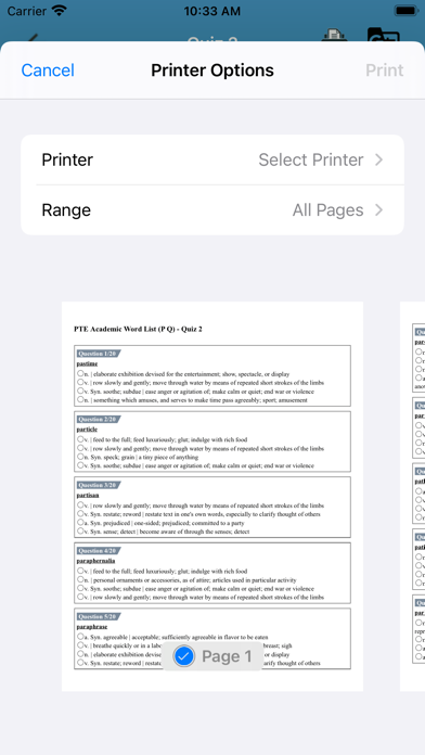 3000 PTE Vocab Screenshot