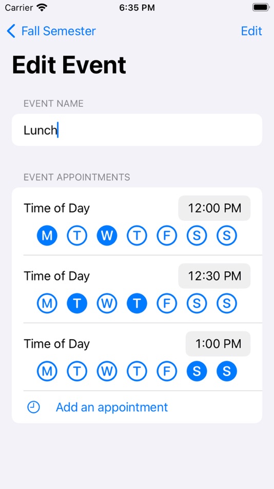 #1. WeekLoop (iOS) By: Paul Baxter