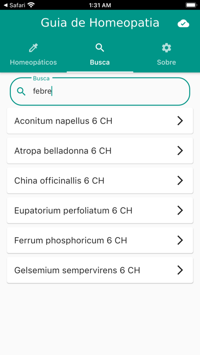 Guia de Homeopatia Screenshot