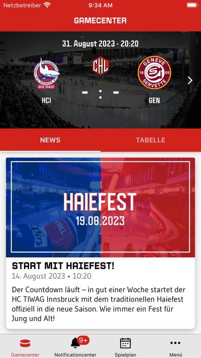HC TIWAG Innsbruck Screenshot