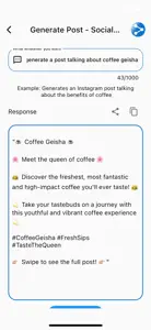 Post Ai - Generate Posts screenshot #2 for iPhone