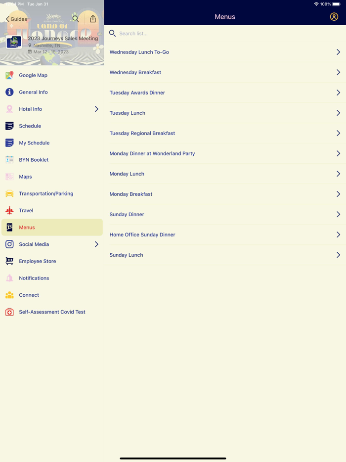 Journeys Sales Meeting