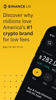 binance.us: buy bitcoin & eth iphone screenshot 1