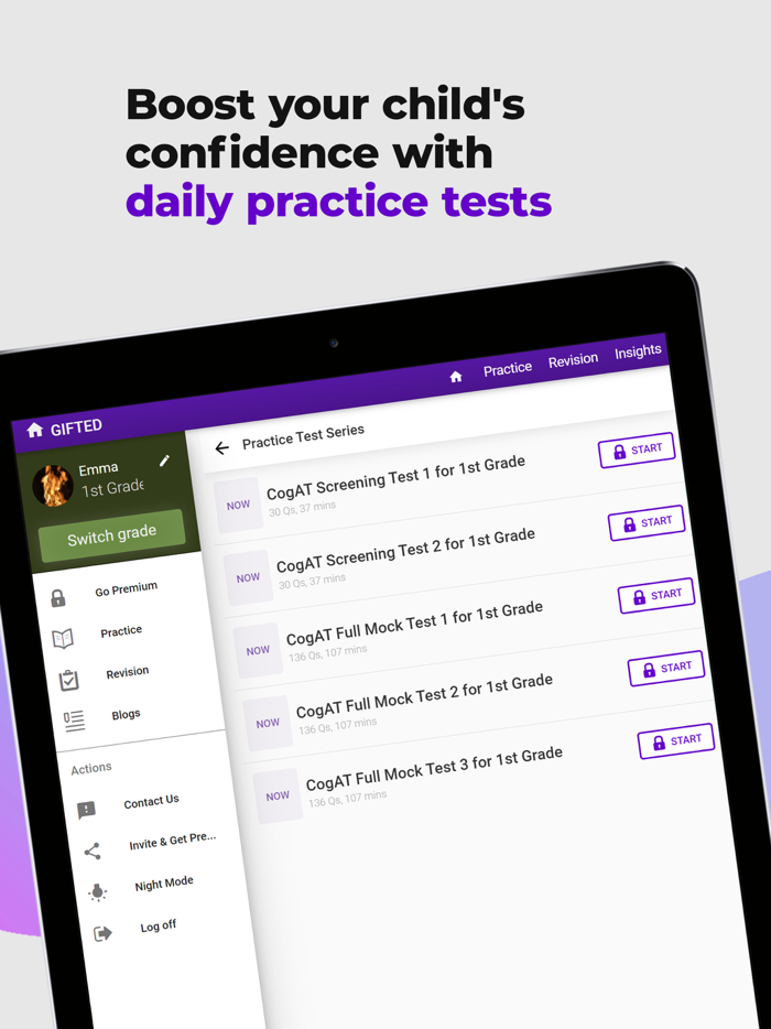 CogAT Test Prep App by Gifted