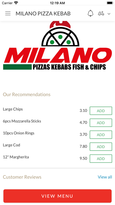 MILANO PIZZA KEBAB Screenshot