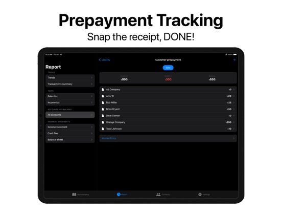 Accounting Pie - Bookkeeping iPad screenshot 5 - Business app