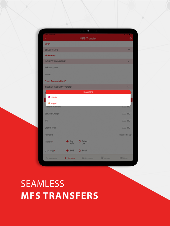 Citytouch iPad screenshot 5 - Finance app