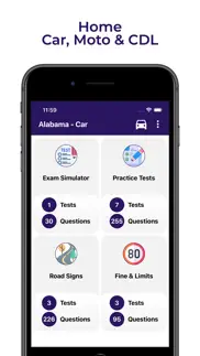 alabama dmv practice test - al iphone screenshot 1
