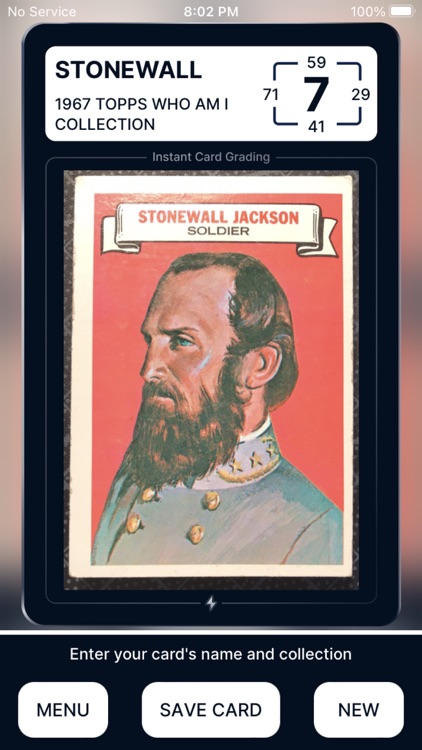 Instant Card Grading