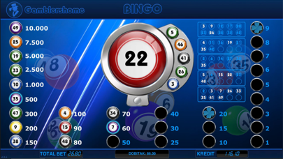 Gamblershome Bingo Screenshot