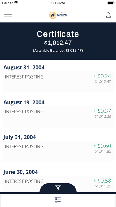 Buffalo Federal Bank Screenshot