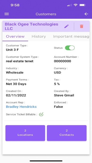 SimplyFuse CRM Screenshot