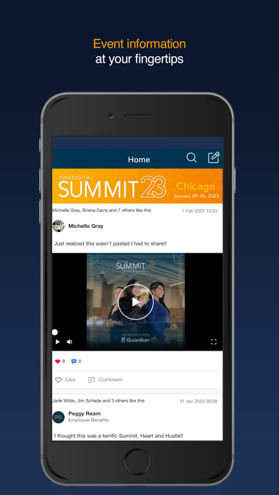 OneDigital Team Events Screenshot