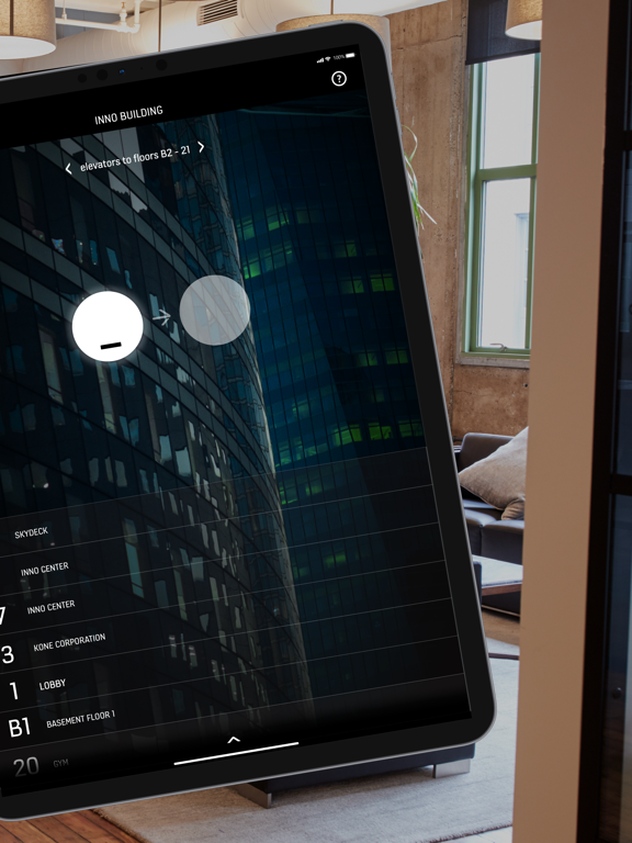 KONE Office Flow iPad screenshot