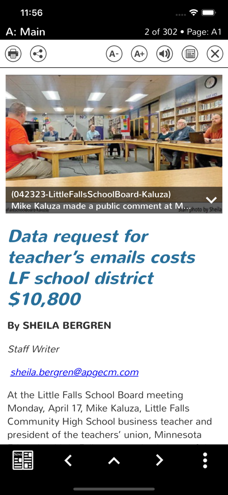 Morrison County Record screenshot 2