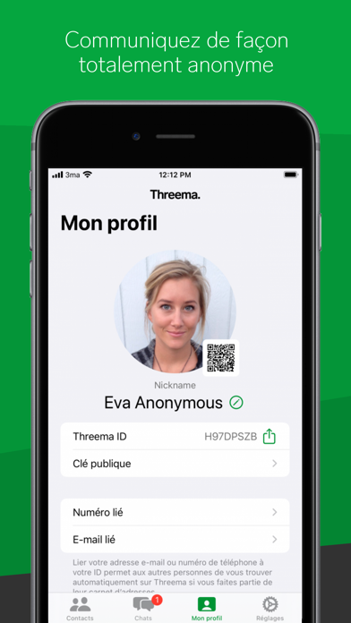 Screenshot #3 pour Threema. Messagerie sécurisée