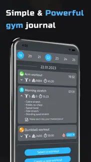 workout planner. home & gym iphone screenshot 1