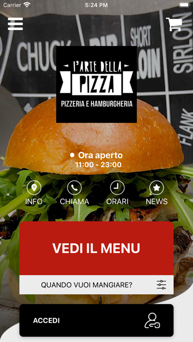 L'arte della pizza e hamburger Screenshot