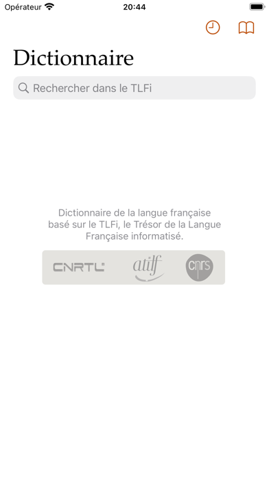 Screenshot #1 pour Dictionnaire de français TLFi