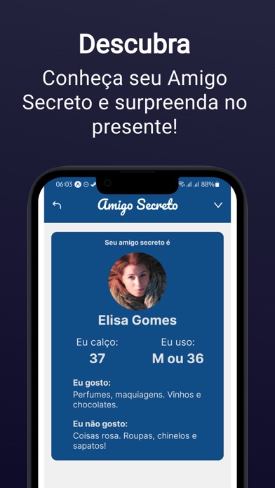 Amigo Secreto Mobile Screenshot