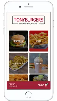 tonyburgers app iphone screenshot 2