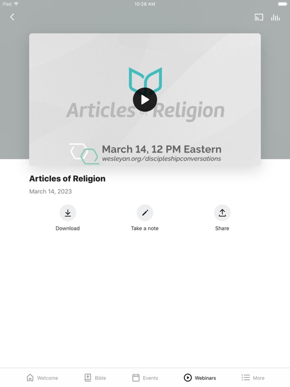 Screenshot #6 pour Wesleyan Discipleship
