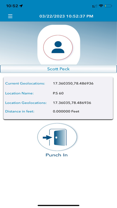 HR TimeClock Screenshot