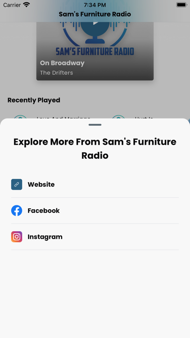 Sam's Furniture Radio Screenshot