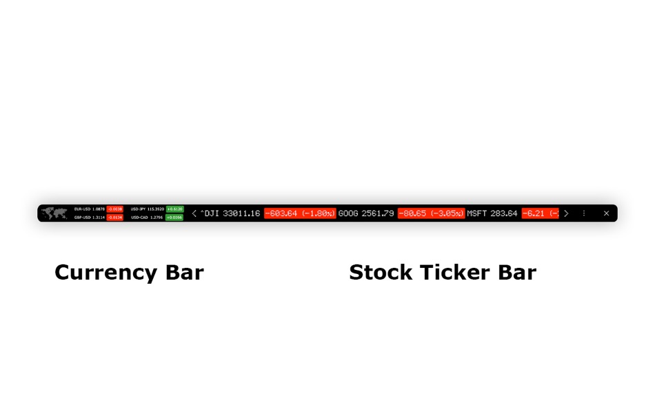 #3. Finance Toolbar - Stock Ticker (macOS) 由: Stefan Van Damme