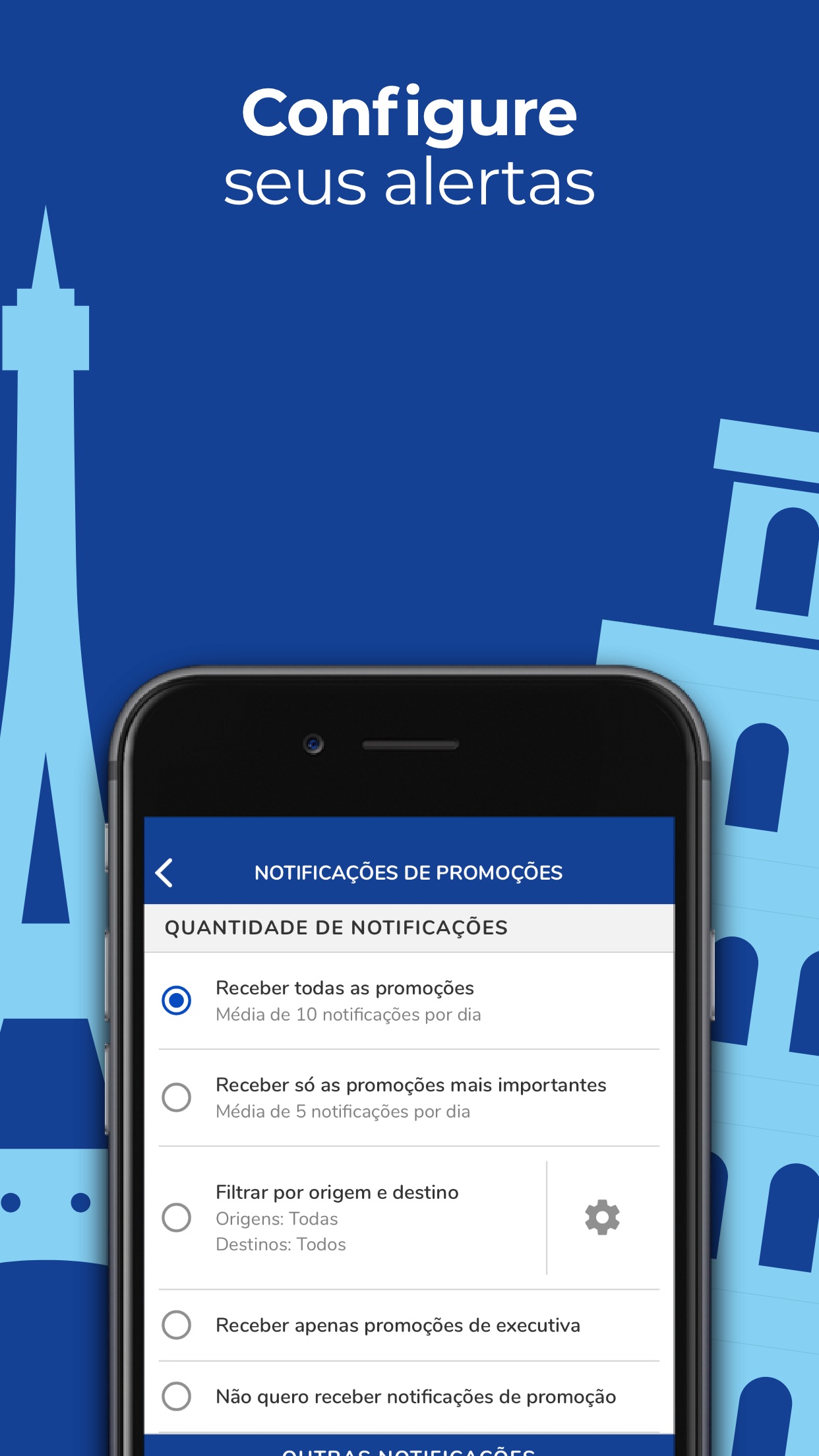 Screenshot do app Melhores Destinos: Passagens