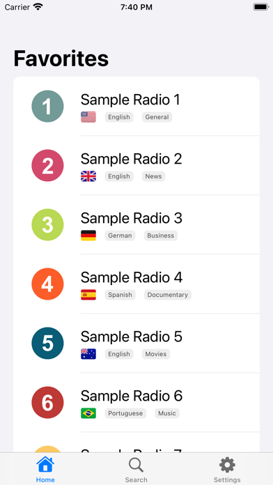 Radio Player Screenshot