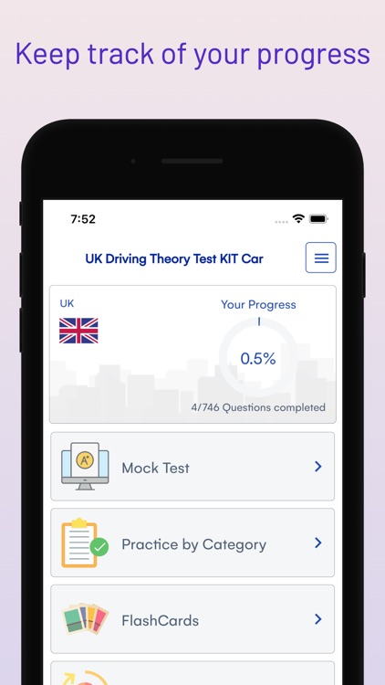 UK Driving Theory Test KIT Car