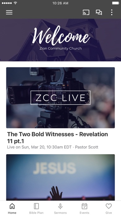 Zion Community Church Screenshot