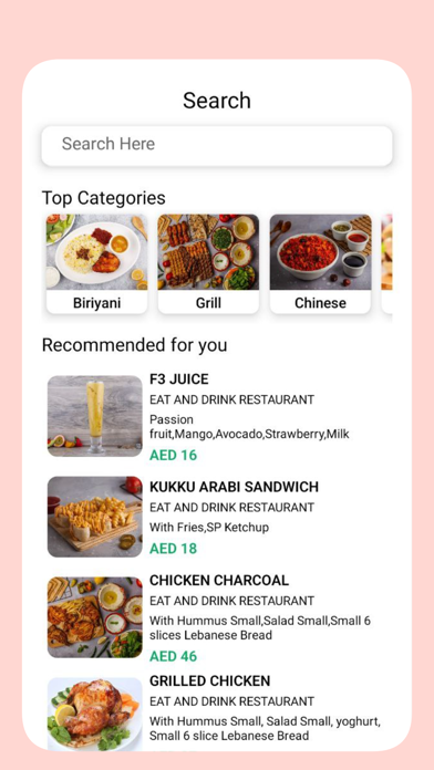 Eat and Drink Screenshot