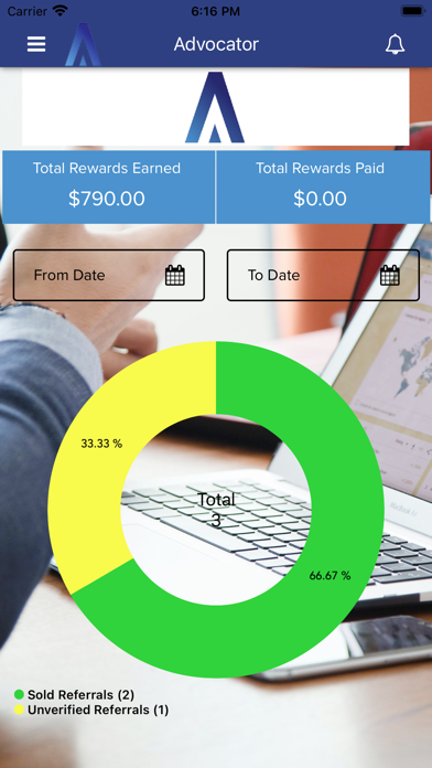 Advocator App Screenshot