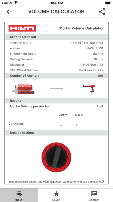 Hilti Volume Calculator screenshot 4