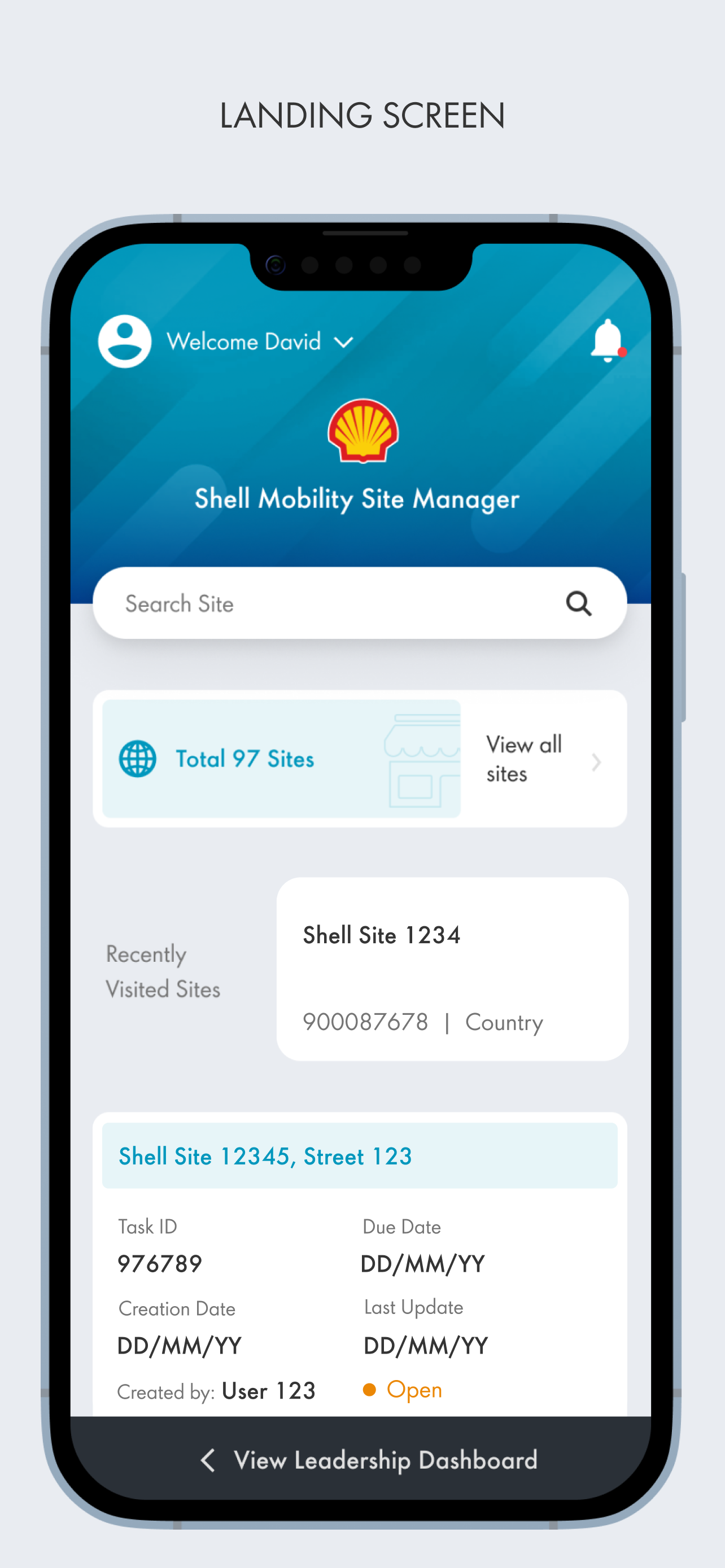 Shell Mobility Site Manager