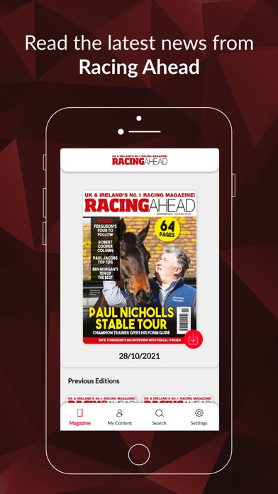Racing Ahead Magazine Screenshot