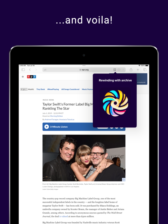 WebRewind iPad screenshot 4 - Reference app