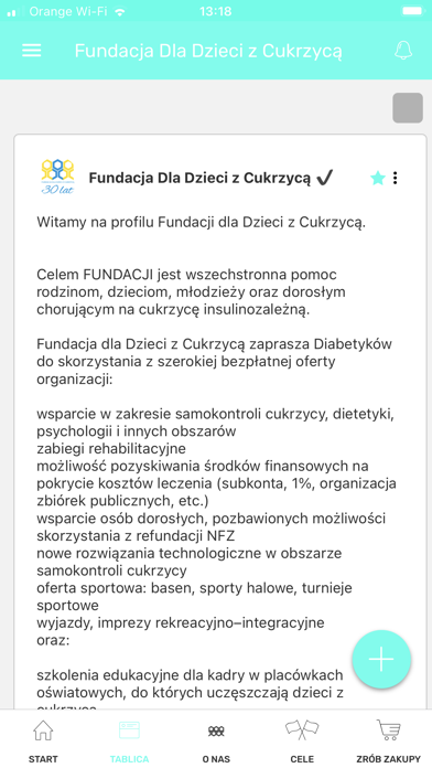 Fundacja dla Dzieci z Cukrzycą Screenshot