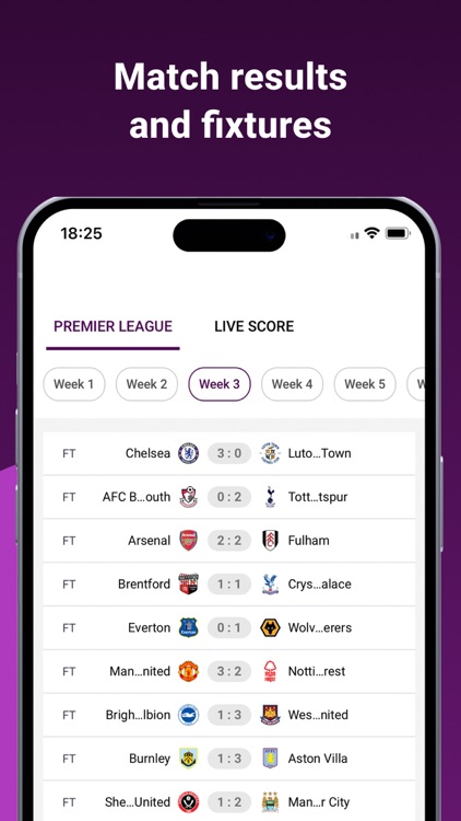 Premier League Live Score