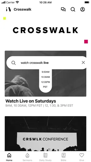Crosswalk Church app screenshot 1