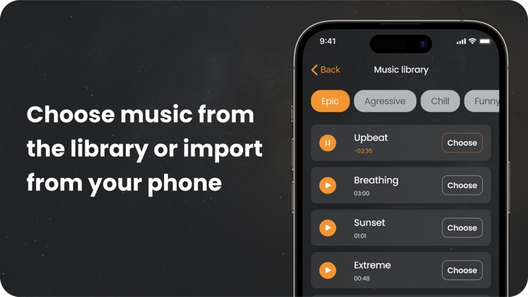 Add music to video •