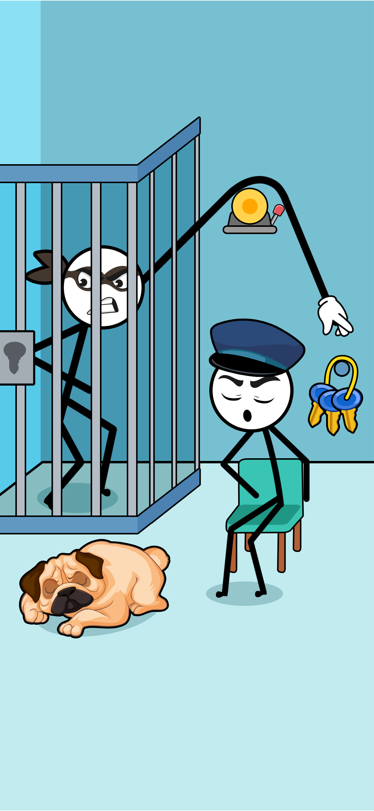 Stickman Thief Puzzle: IQ Game