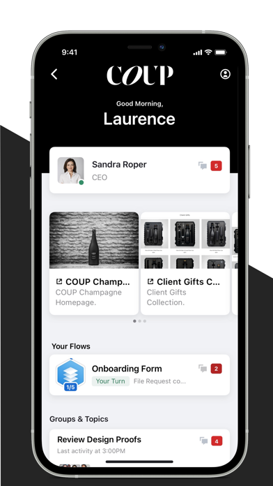 COUP Concierge Screenshot